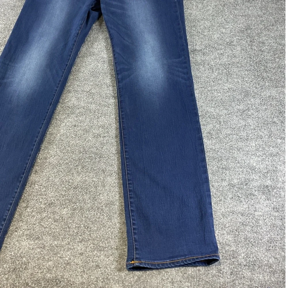 True Religion Billie Mid Rise Straight Jeans Womens 38x34 Blue Stretch Denim